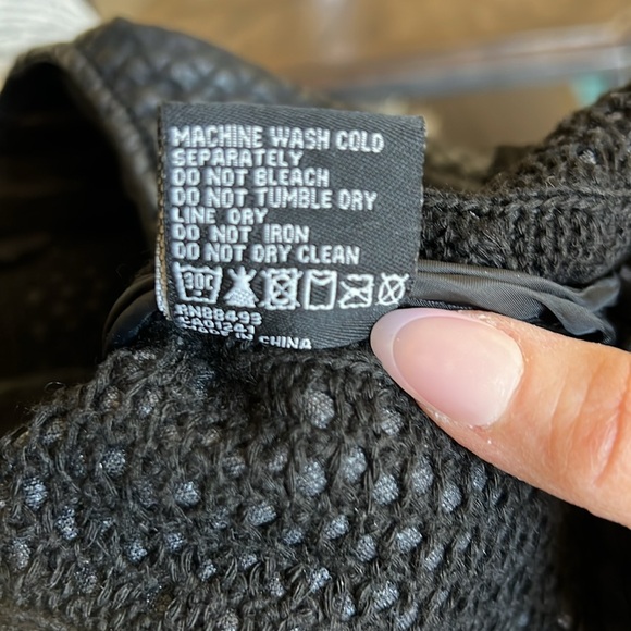 Blanc Noir black distressed look jacket - Picture 10 of 11